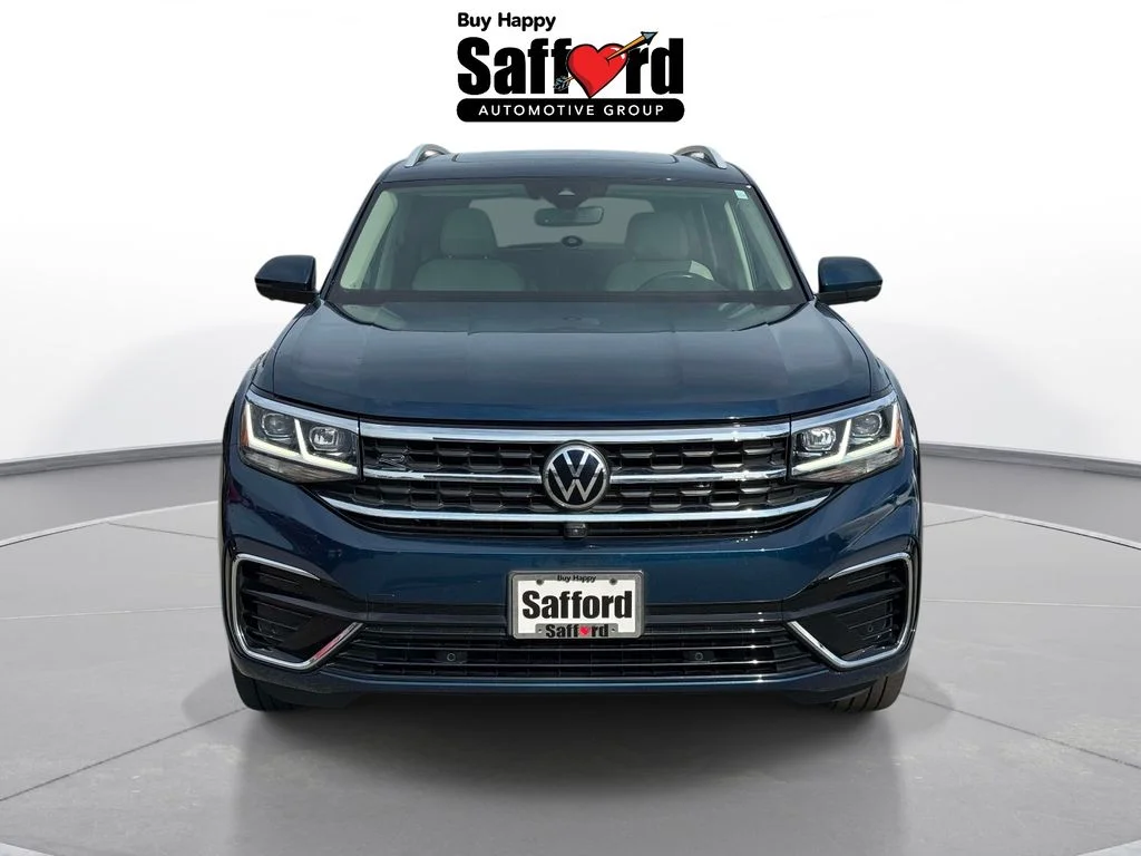 Used 2022 Blue Volkswagen 3.6L V6 SEL Premium R-Line image 8
