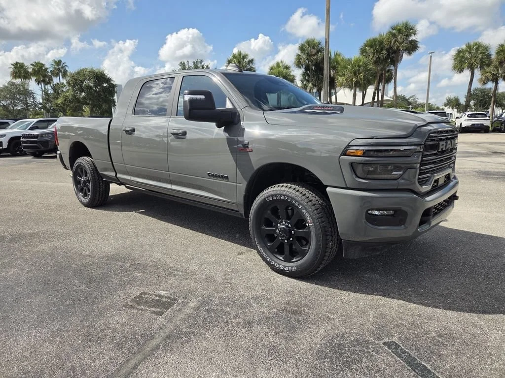 New 2026 Ceramic Gray Clear-Coat Exterior Paint RAM Laramie image 2