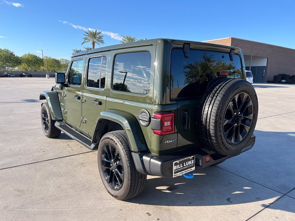Used 2024 Green Jeep Sahara 4xe image 8