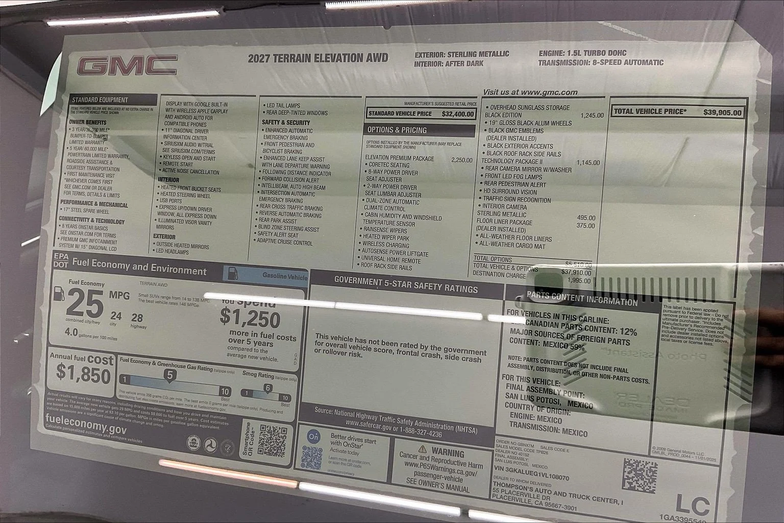 New 2027 Sterling Metallic GMC AWD Elevation image 21