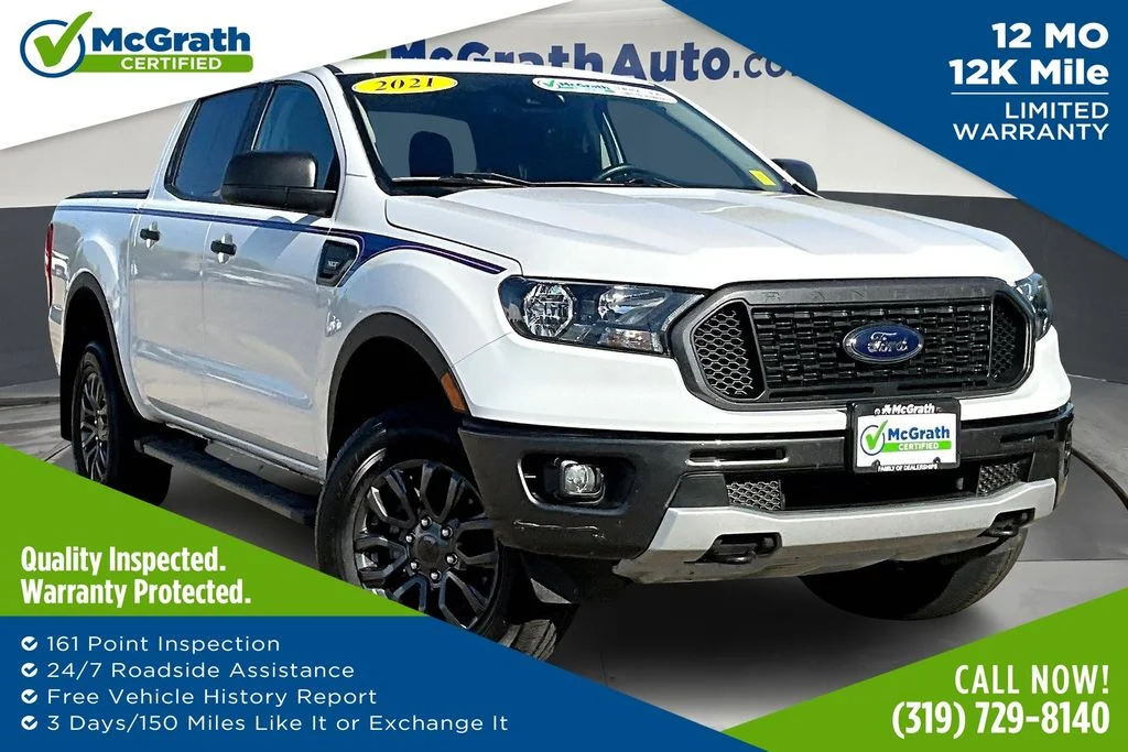 Used 2021 White Ford XLT image 1
