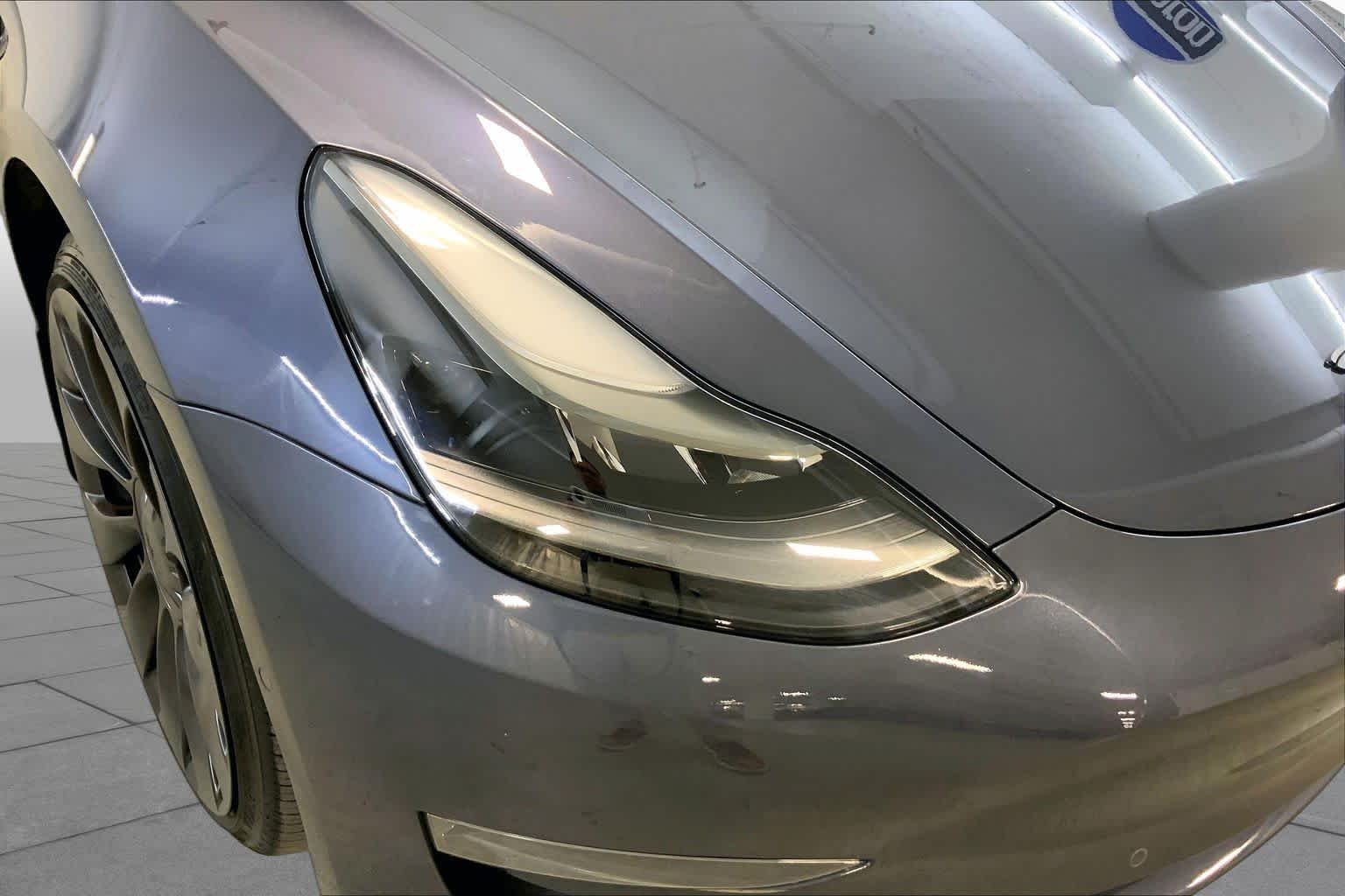 Used 2022 Midnight Silver Metallic Tesla Performance image 27