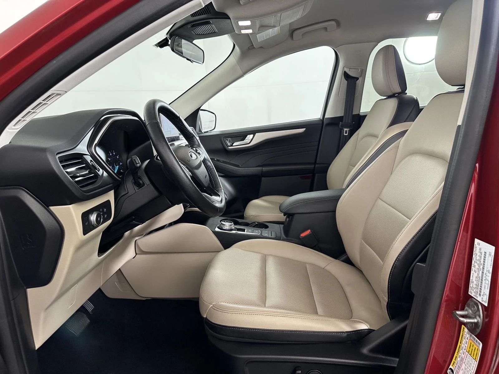 Used 2021 Rapid Red Metallic Tinted Clearcoat Ford SEL image 29