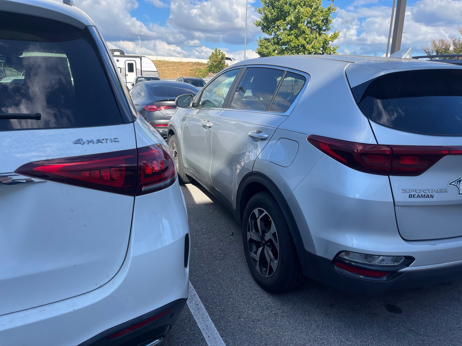 Used 2020 Sparkling Silver Kia LX image 3