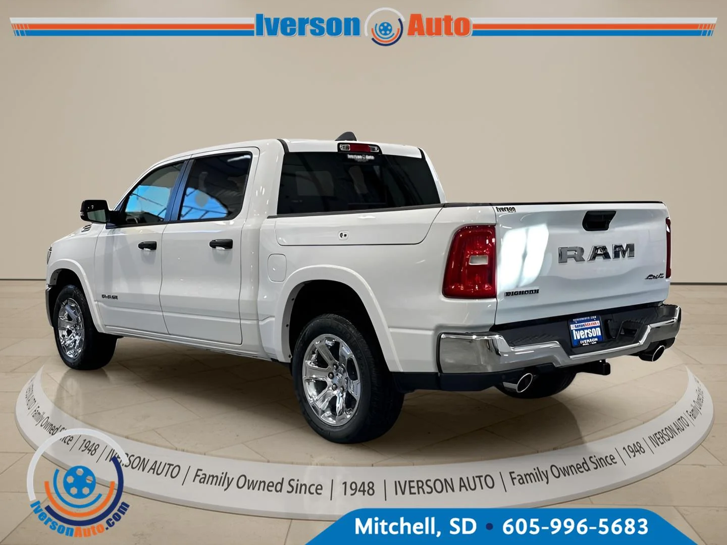 New 2026 Bright White Clear-Coat Exterior Paint RAM Big Horn image 5