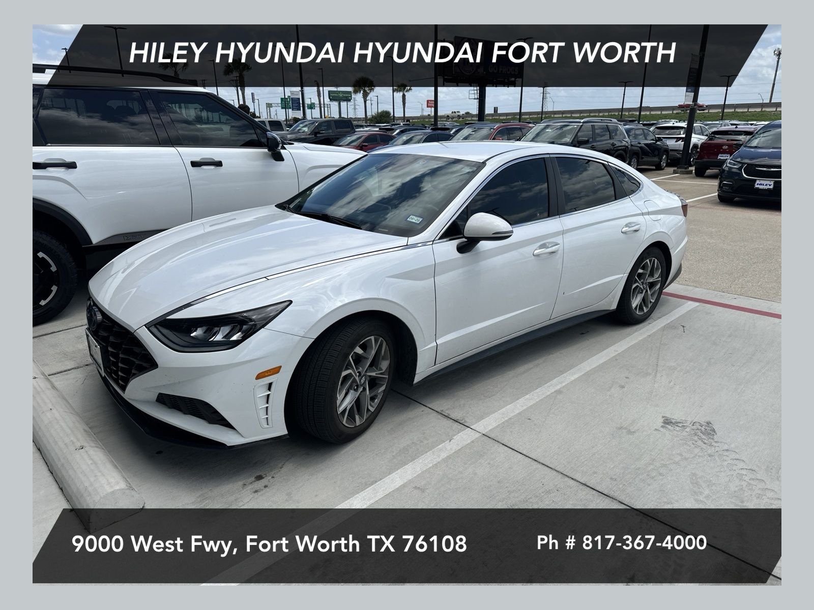 Used 2020 Quartz White Hyundai SEL image 1