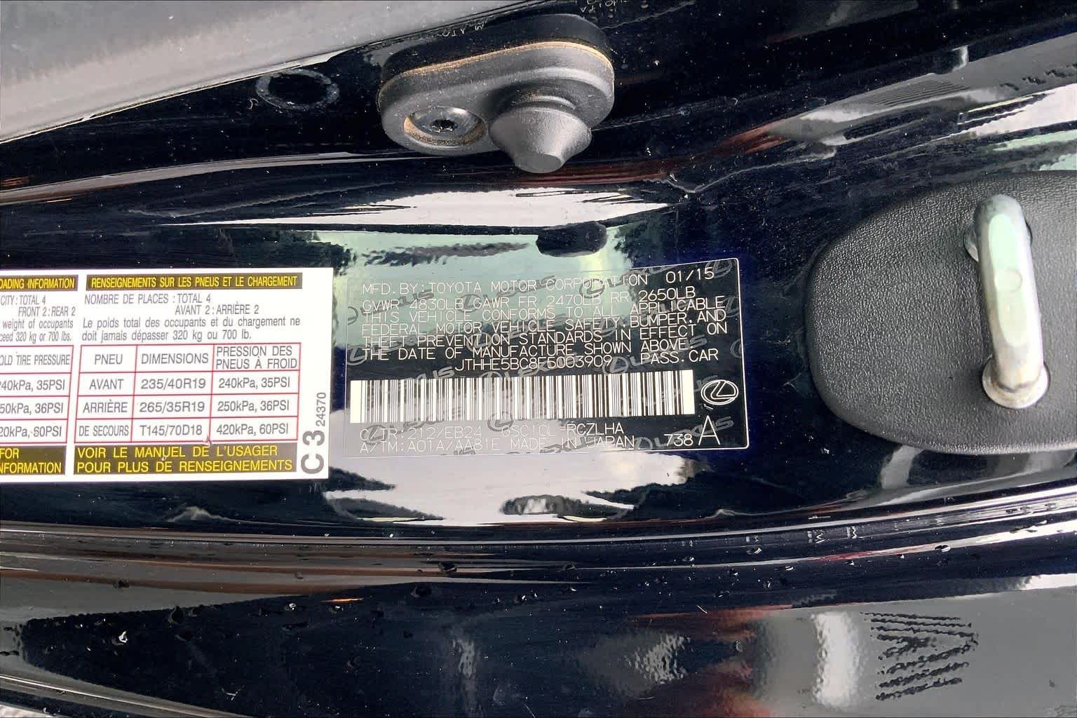 Used 2015 Obsidian Lexus  image 37