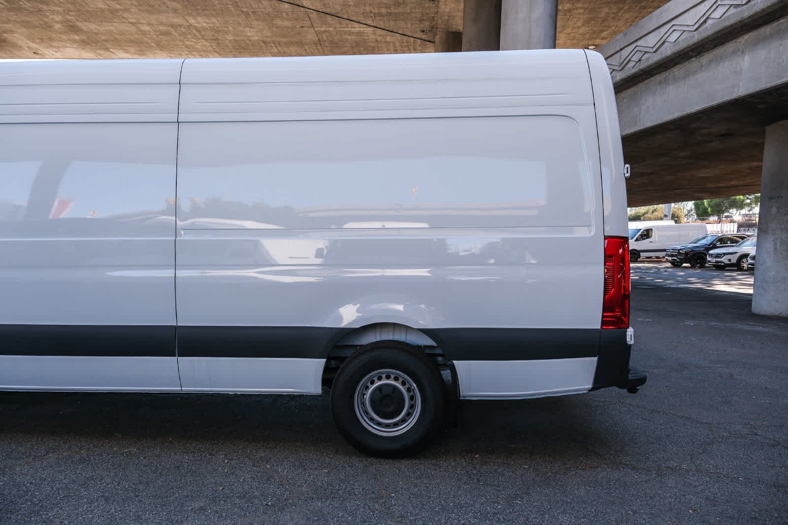 New 2025 Arctic White Mercedes-Benz Cargo 170 WB High Roof RWD Electric Motor image 8