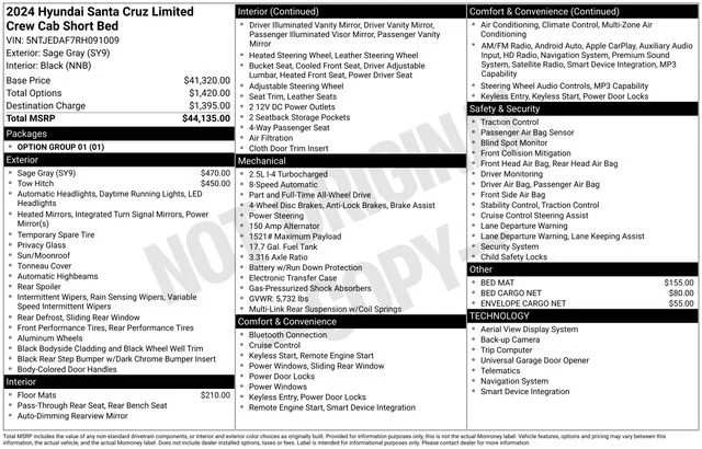 Used 2024 Gray Hyundai Limited image 39