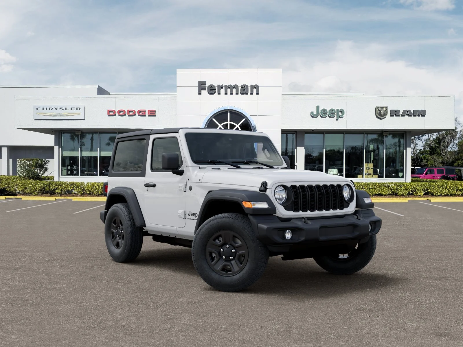 New 2026 Bright White Clear-Coat Exterior Paint Jeep Sport image 33