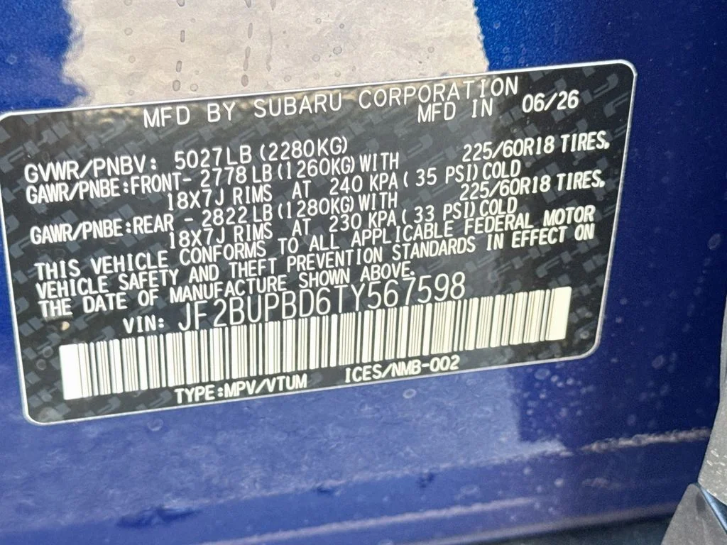 New 2026 Blue Subaru Premium image 43