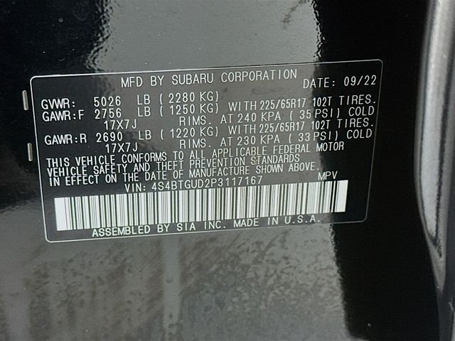 Used 2023 Black Subaru Wilderness image 31
