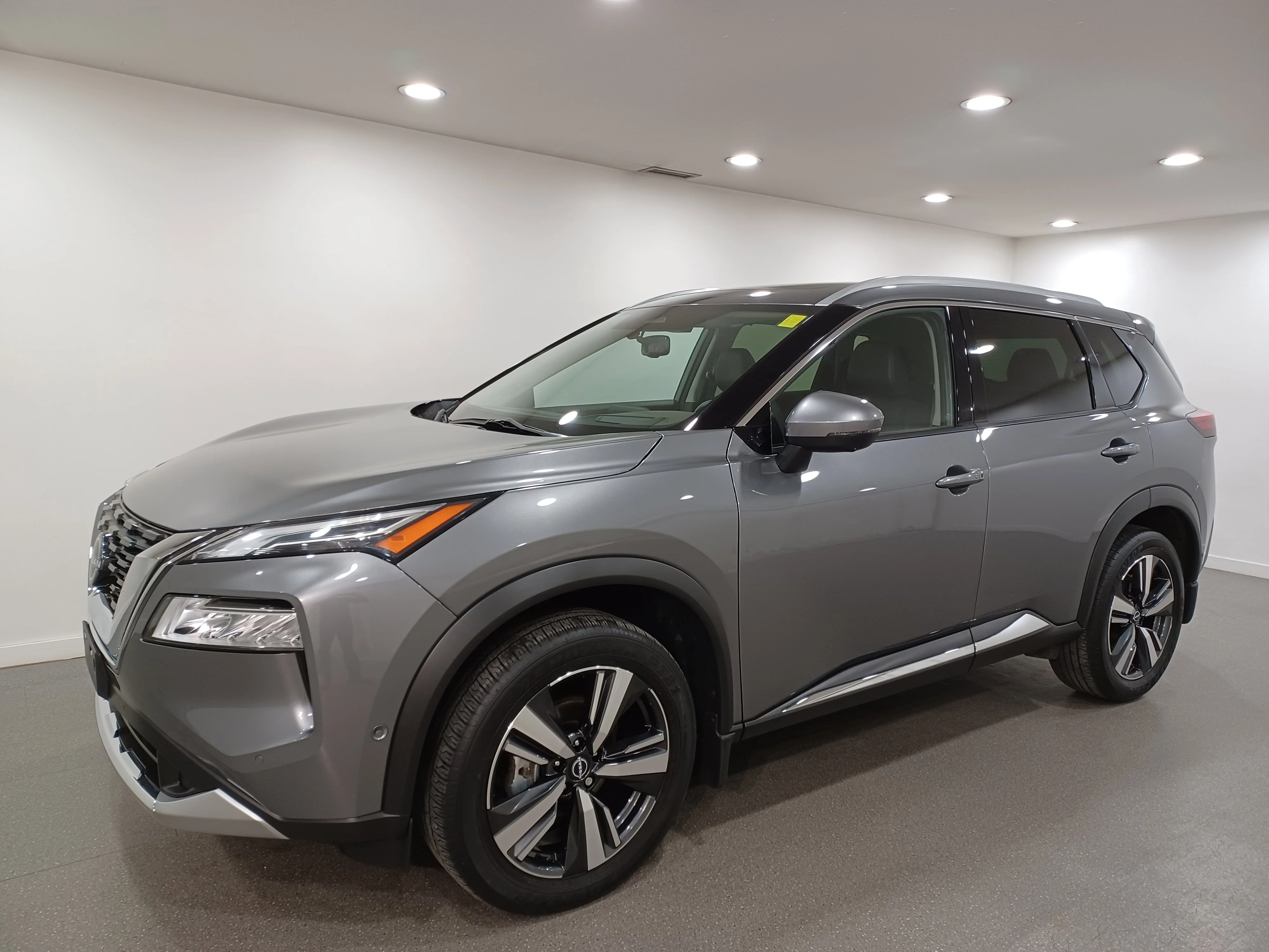 Certified Used 2023 Gun Metallic Nissan Platinum *Adaptive Cruise | Remote Start | Nav | 360 Cam | Htd Lthr & Wheel | Pano Roof | BOSE Audio image 2