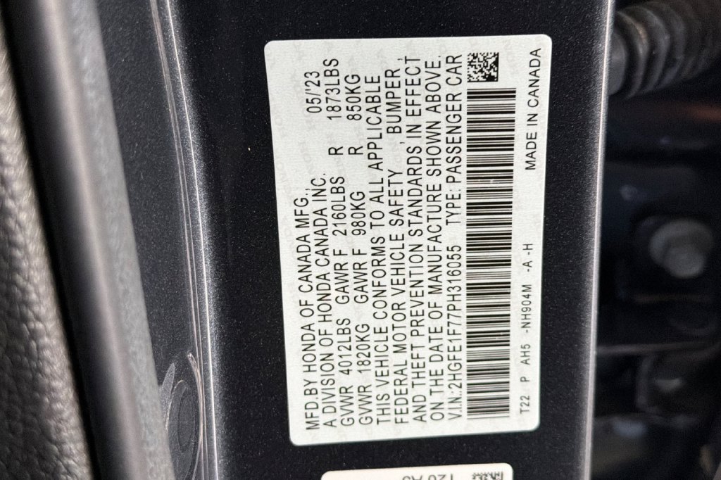 Used 2023 Meteorite Gray Metallic Honda EX image 35