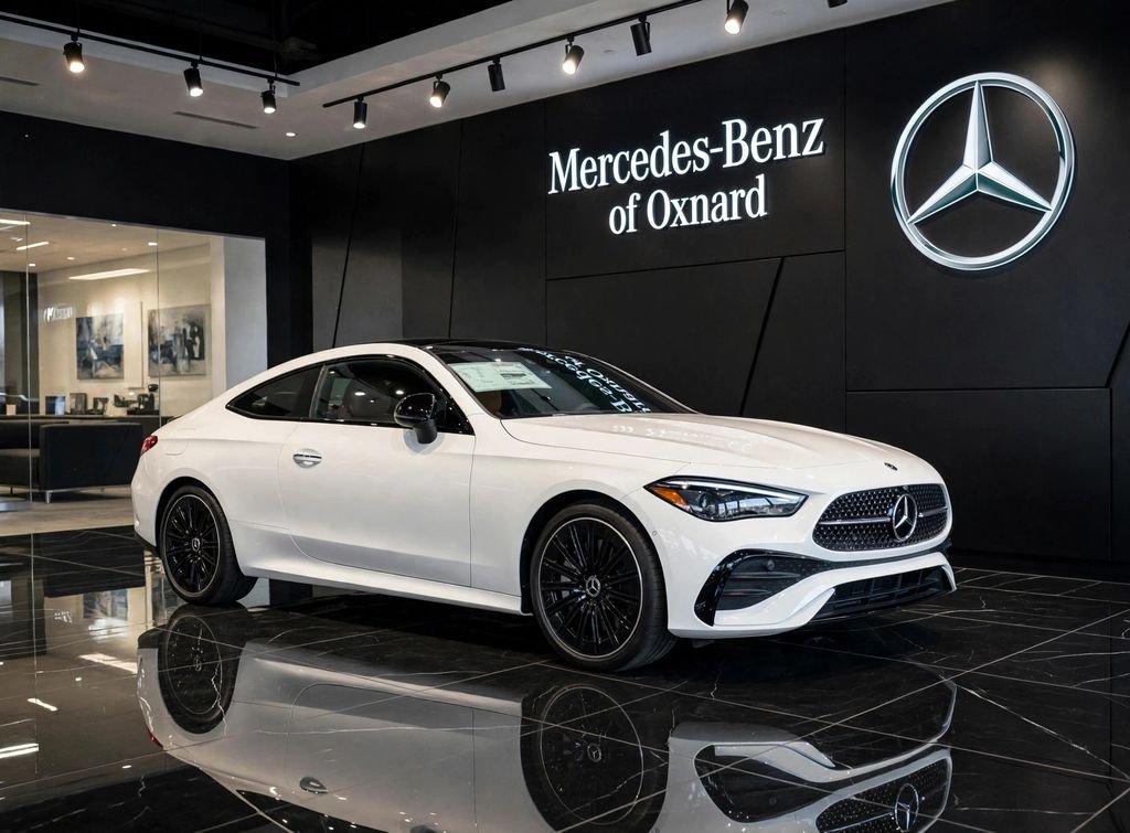 New 2026 MANUFAKTUR Moonlight White Metallic Mercedes-Benz CLE 450 image 1