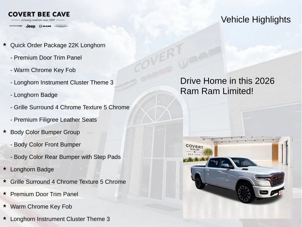 New 2026 Bright White Clear-Coat Exterior Paint RAM Limited image 6