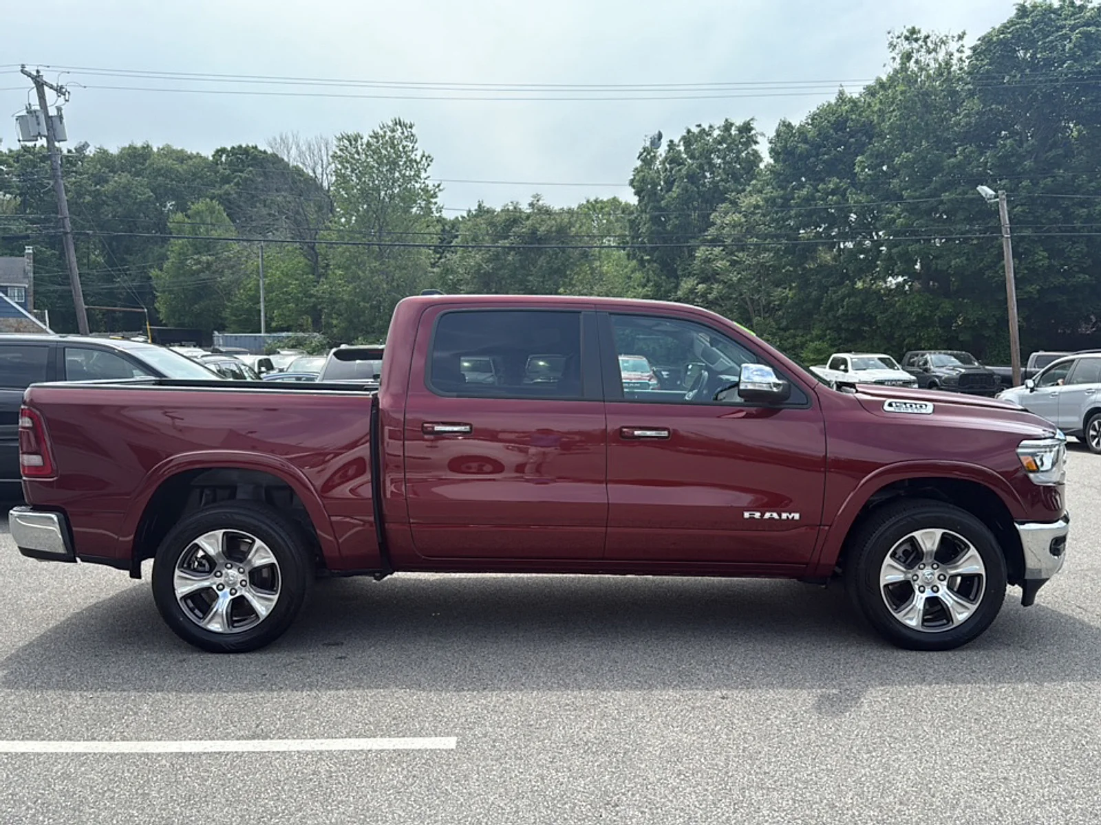 Certified Used 2022 Delmonico Red Pearlcoat Ram Laramie Crew Cab 4x4 5