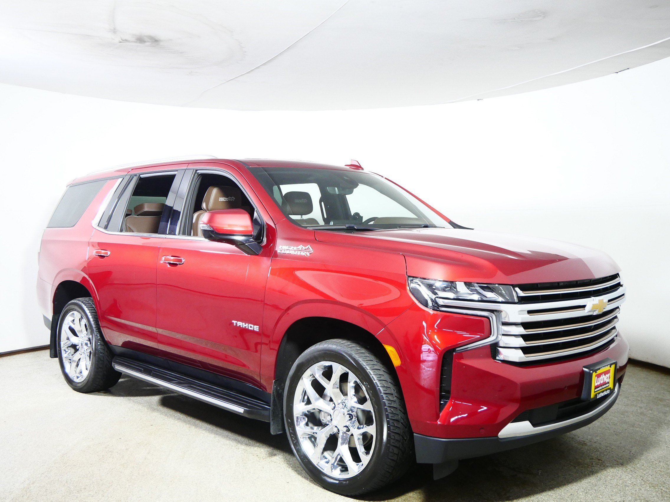 Used 2022 Cherry Red Tintcoat Chevrolet High Country image 1