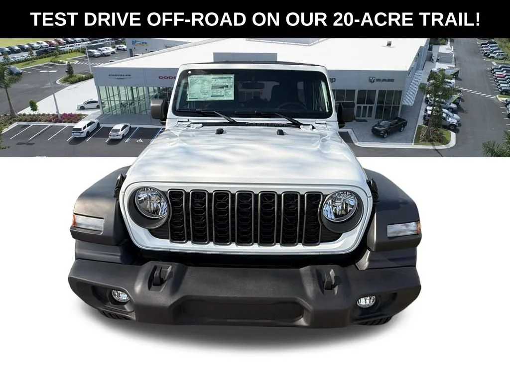 New 2026 Bright White Clear-Coat Exterior Paint Jeep Sport image 9