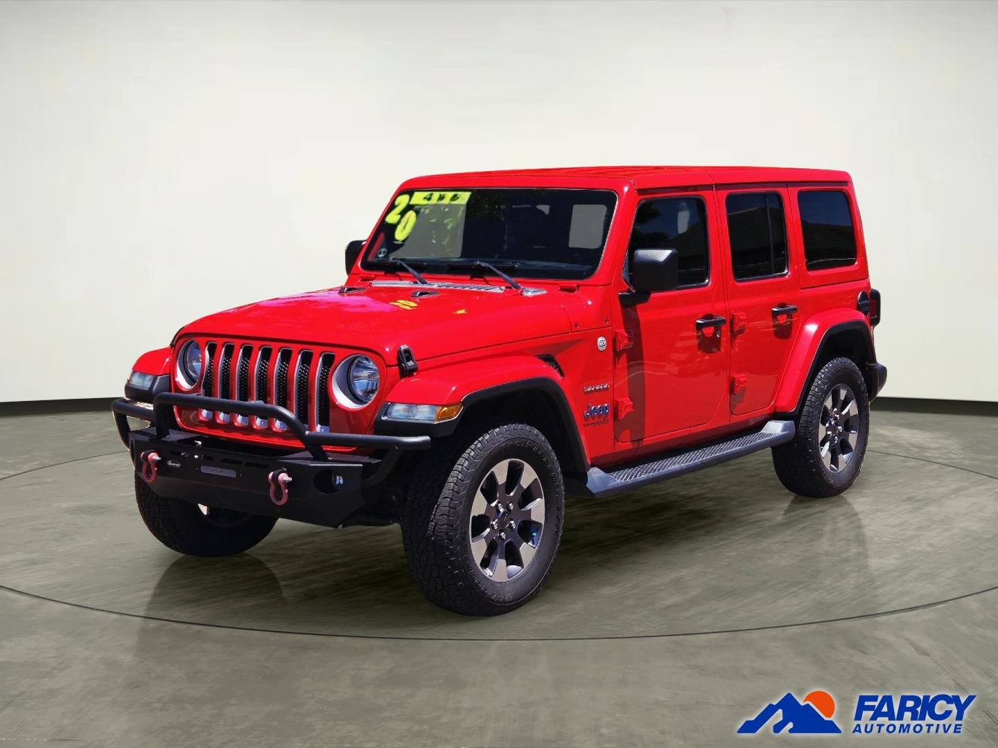 Used 2020 RED JEEP SAHARA image 1