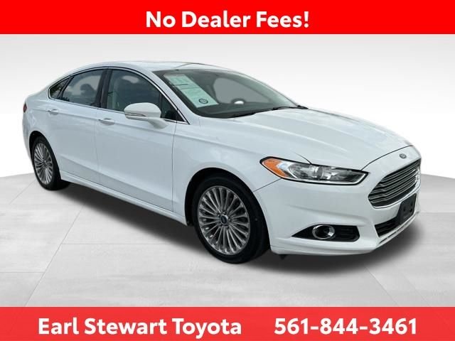 Used 2014 Ford Fusion Titanium with VIN 3FA6P0K96ER299993 for sale in Lake Park, FL