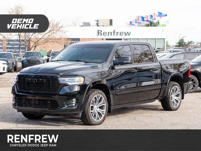 2026 RAM 1500 Tungsten* Crew Cab 4x4, 540 HP, RamBox, Massage Seats, Klipsch Audio