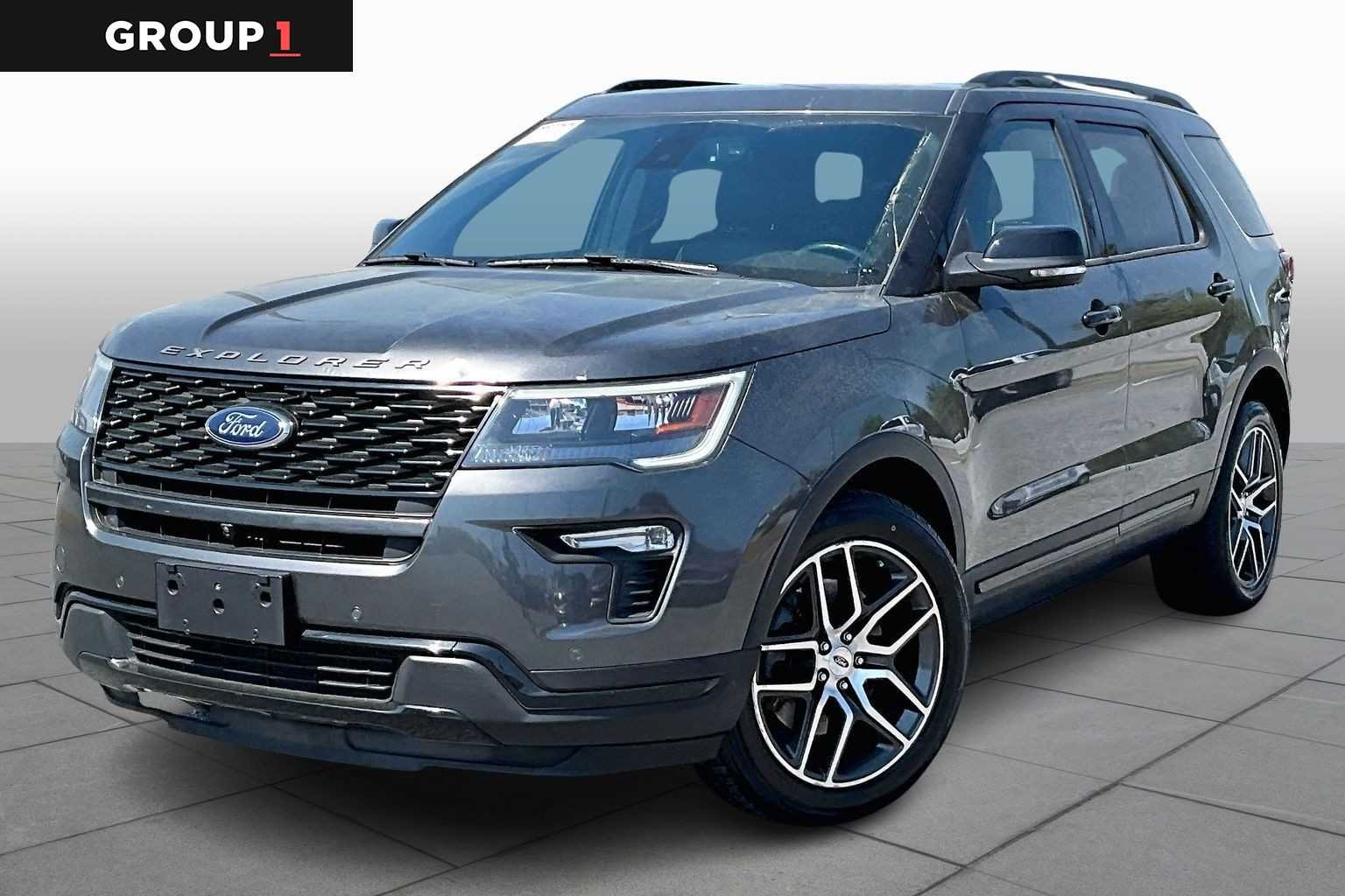 Gray (Magnetic Metallic) 2018 Ford Explorer Sport AWD SUV / Crossover All-Wheel Drive