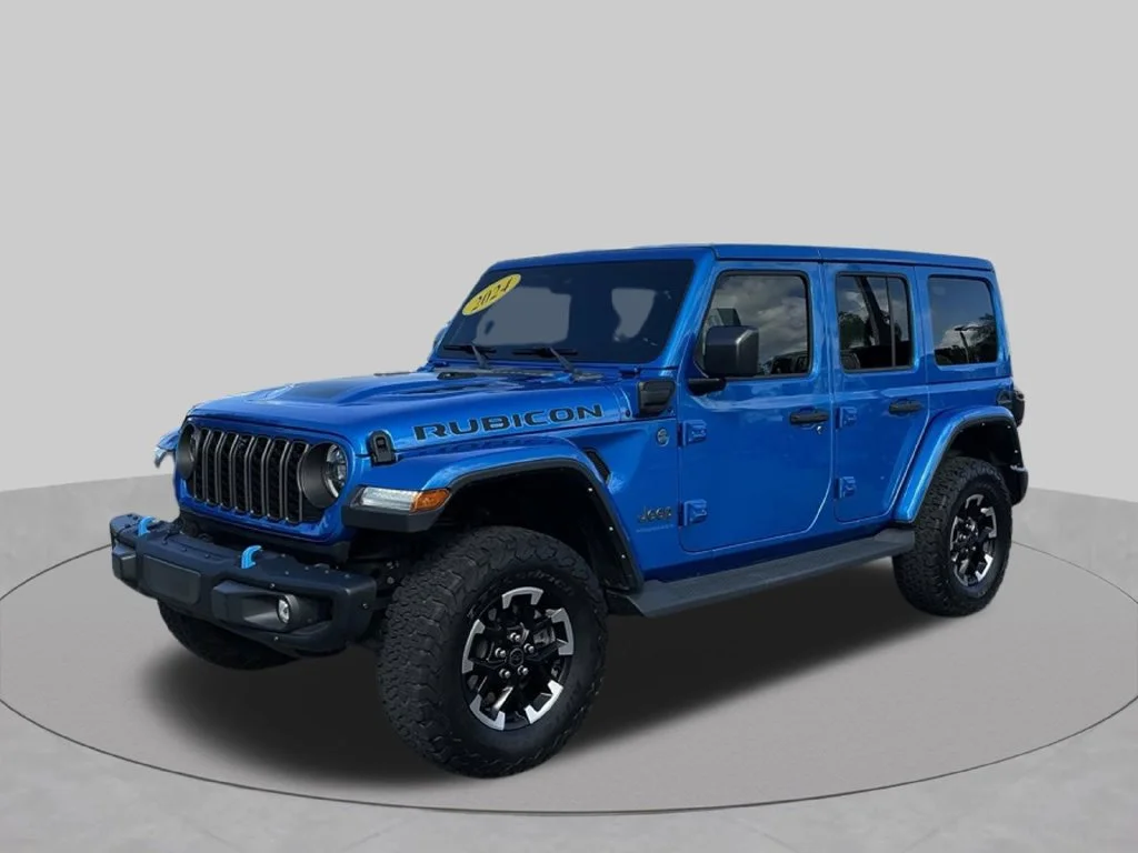 Used 2024 Blue Jeep Rubicon 4xe image 1