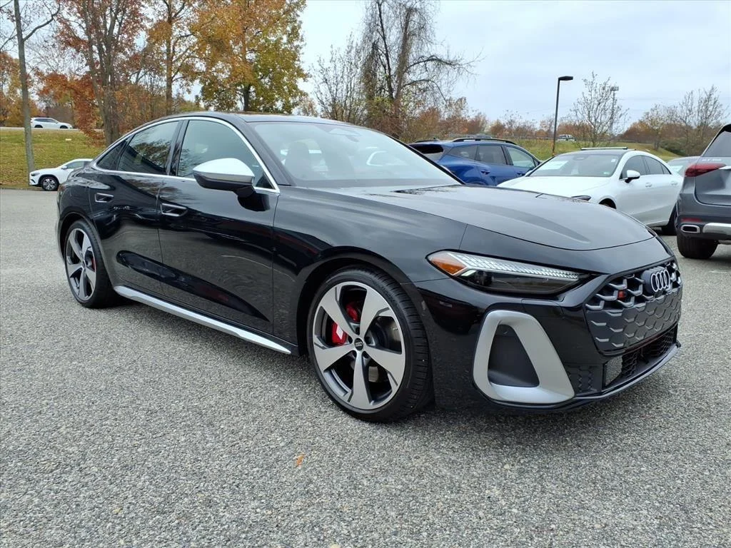 New 2025 Mythos Black Metallic Audi Premium Plus image 3