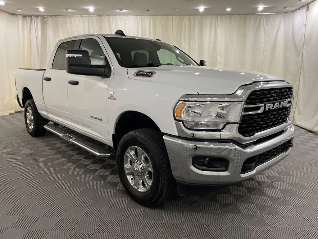 Used 2024 Bright White Clearcoat Ram Big Horn image 3