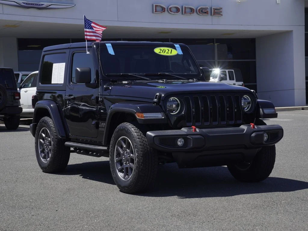 Certified Used 2021 Black Jeep Sport S image 1