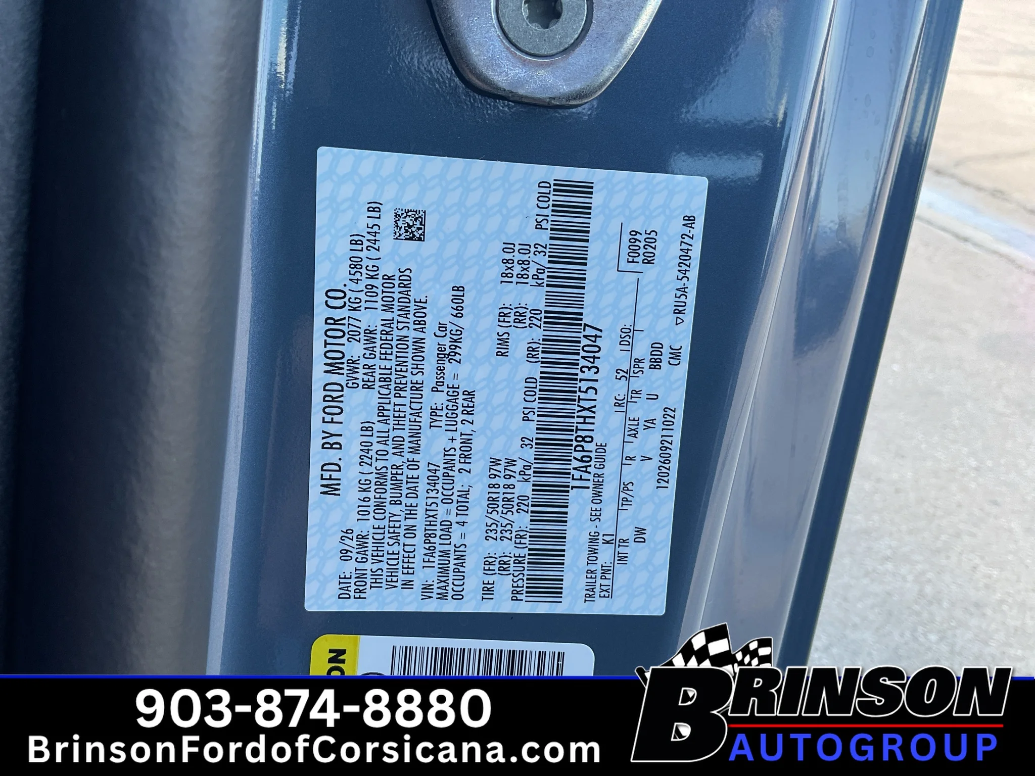 New 2026 Vapor Blue Metallic Ford EcoBoost® Fastback image 15
