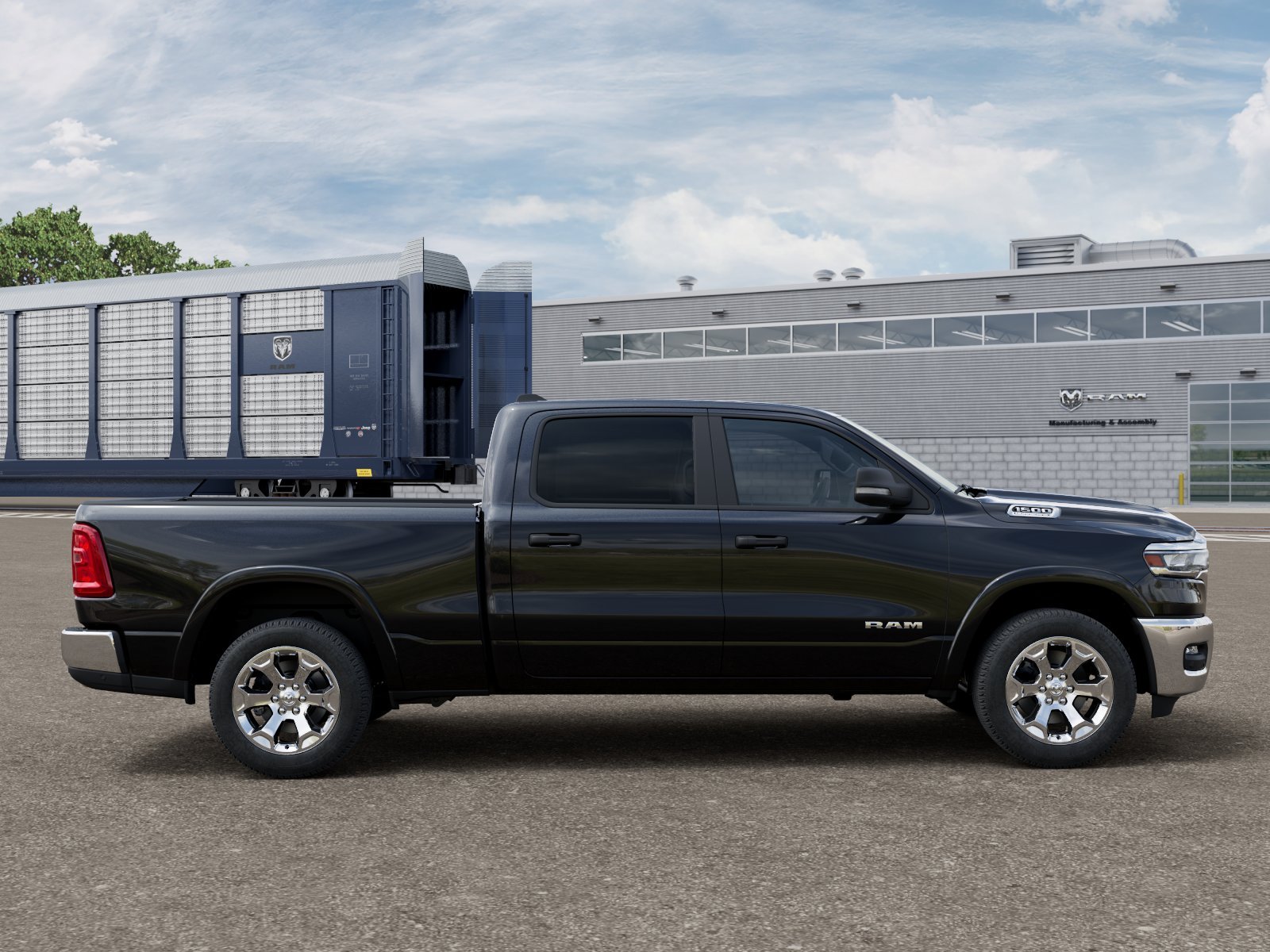 New 2026 Diamond Black Crystal Pearl-Coat Exterior Paint RAM BIG HORN image 12