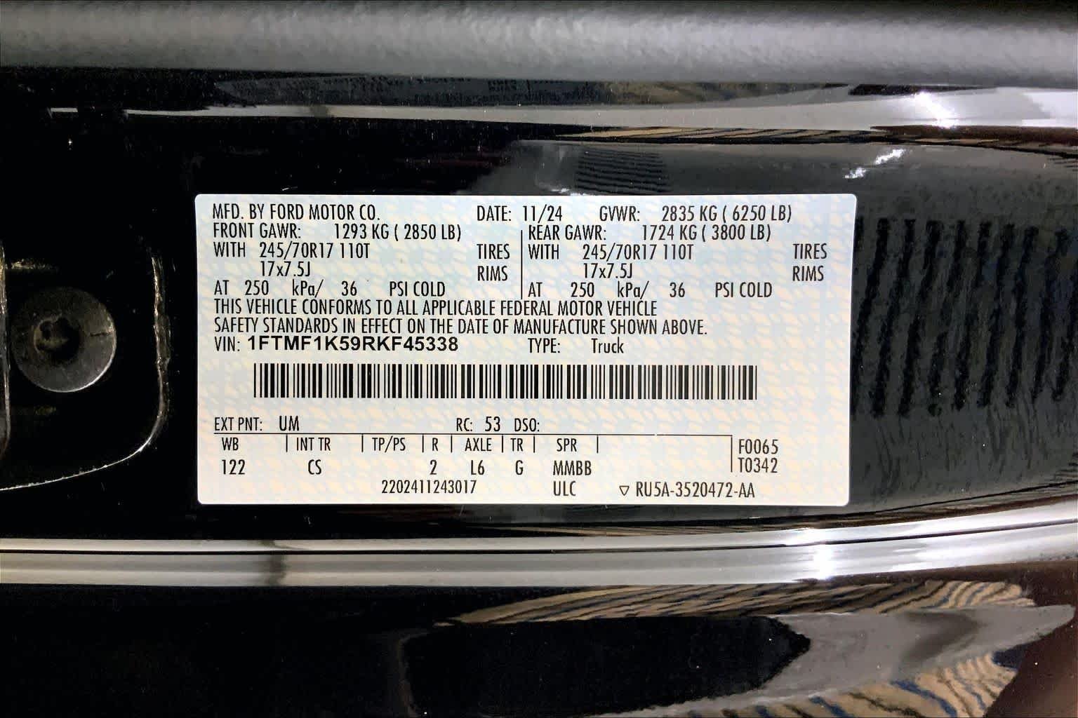 Used 2024 Agate Black Ford XL image 36