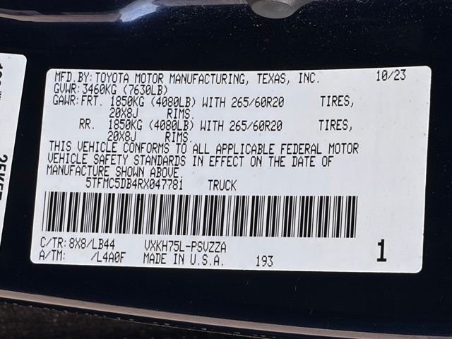 Used 2024 Blueprint Toyota 1794 Edition image 25