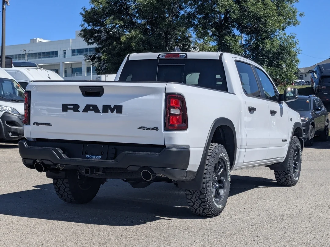 New 2026 White RAM Rebel - - 4x4 - 5.7L HEMI V8 - Customer Preferred Pkg 27W - Trailer Brake Control & More! image 8