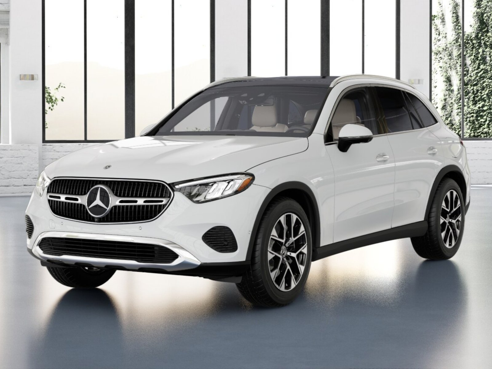 New 2027 Polar White Mercedes-Benz GLC 350e Plug-In Hybrid 4MATIC® SUV image 1