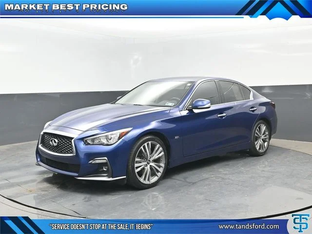 Certified Used 2019 Blue INFINITI 3.0t LUXE image 1