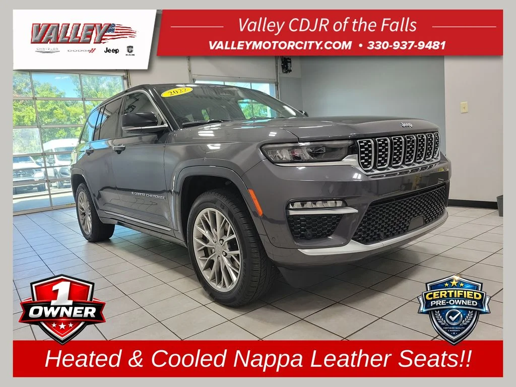 Certified Used 2022 Gray Jeep Summit 4xe image 1