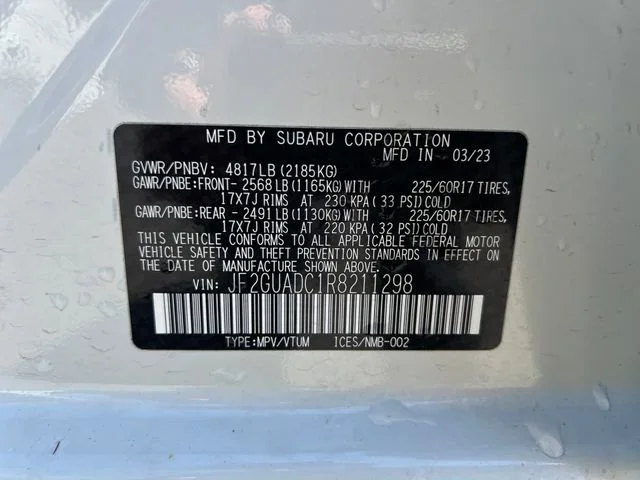 Used 2024 Crystal White Pearl Subaru Premium image 17