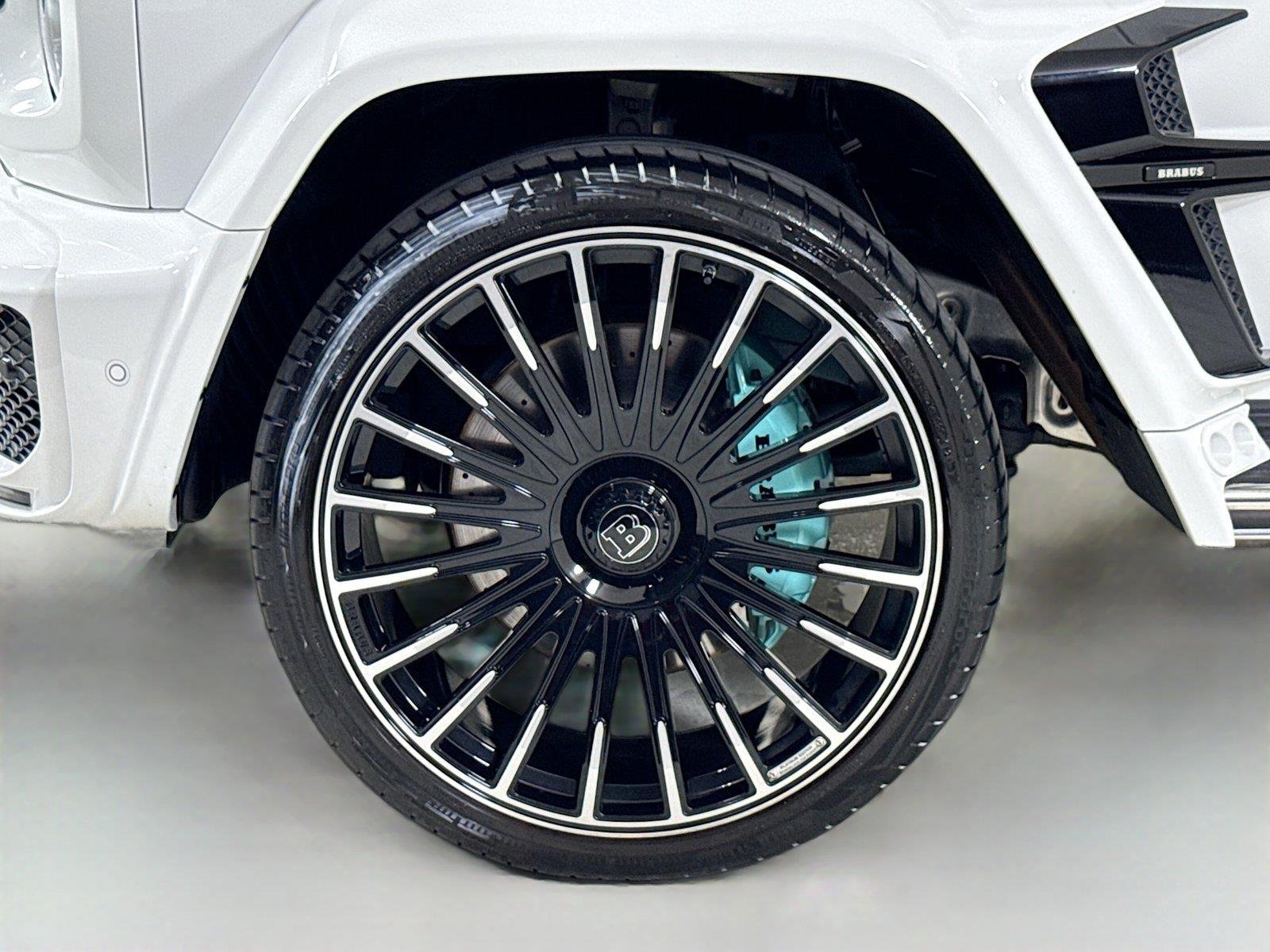Used 2024 Polar White Mercedes-Benz AMG® G 63  Brabus Custom Widebody / Custom Tiffany Interior image 45
