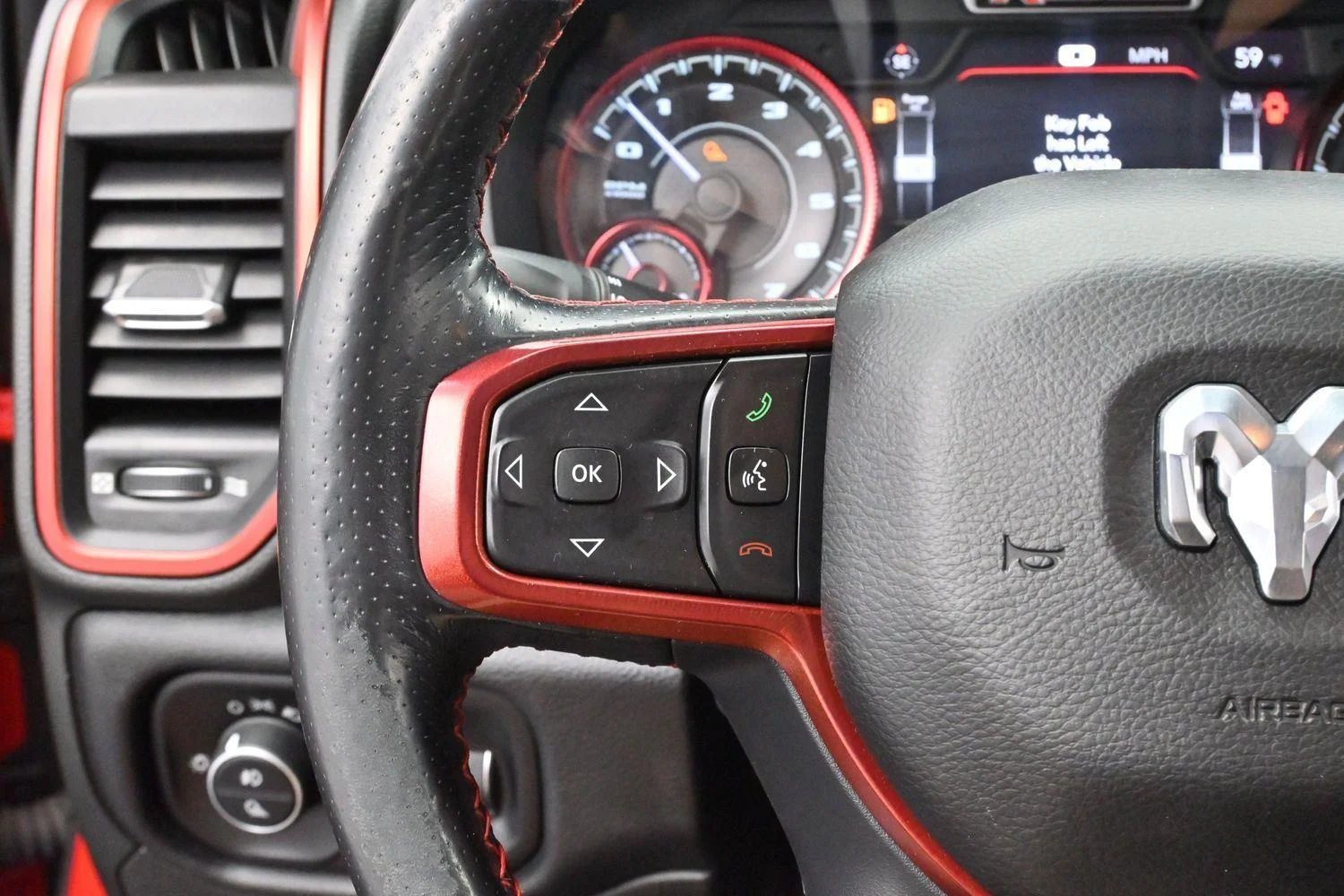Used 2019 Flame Red Ram Rebel image 16