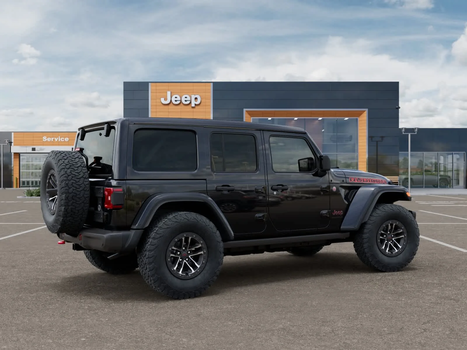 New 2027 Black Clearcoat Jeep Rubicon X image 4