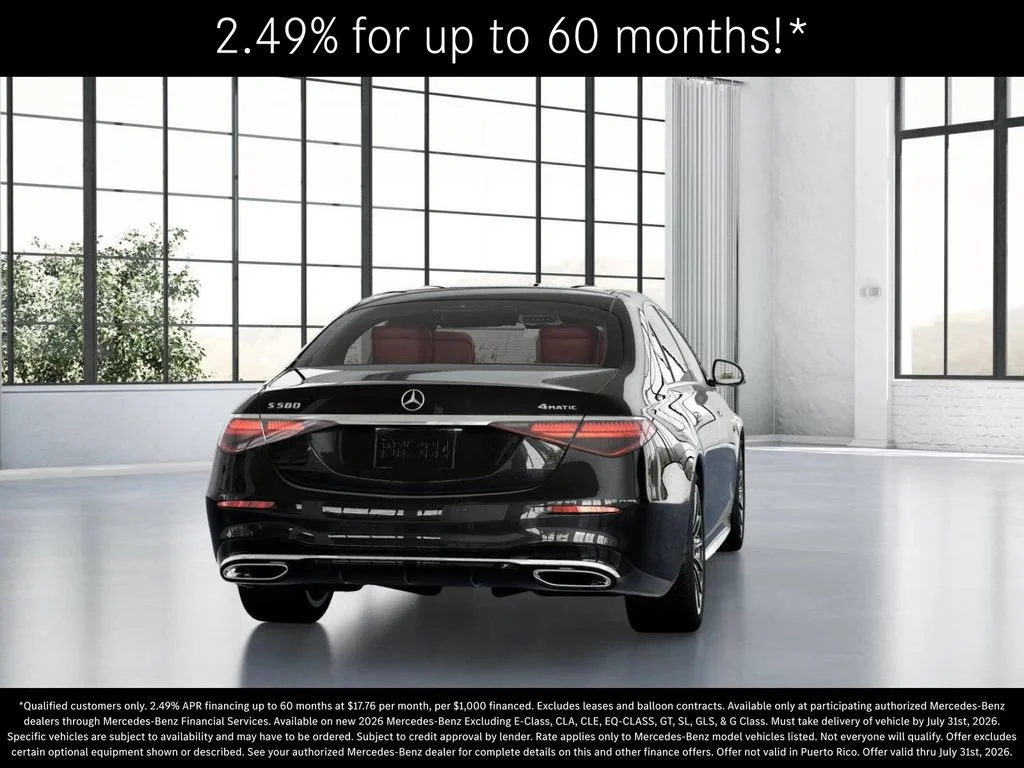 New 2026 Obsidian Black Metallic Mercedes-Benz S 580 image 66