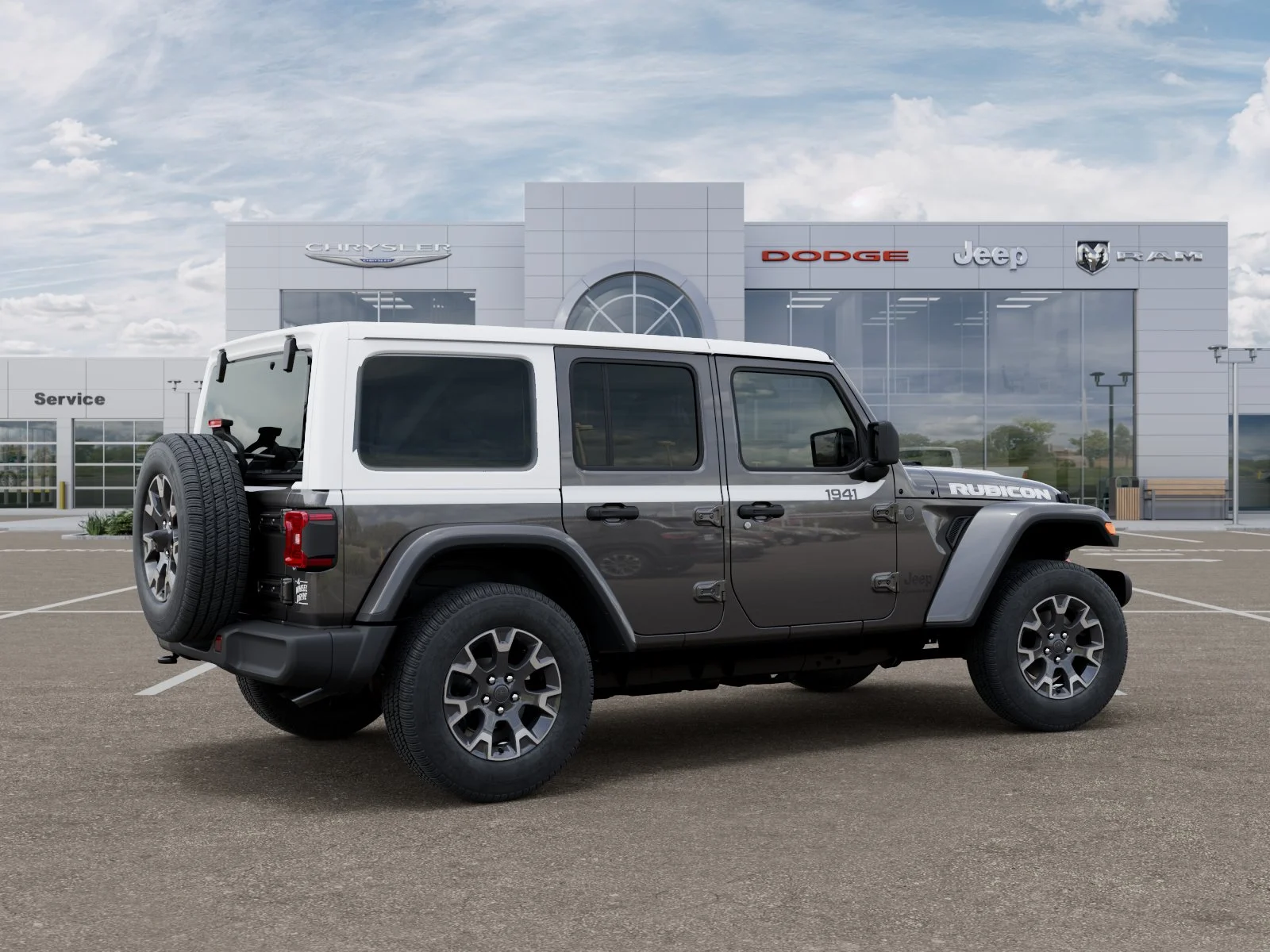 New 2026 Granite Crystal Metallic Clear-Coat Exterior Paint Jeep Sahara image 4