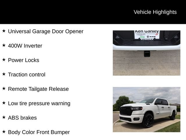 New 2026 Bright White Clear-Coat Exterior Paint RAM Big Horn image 9