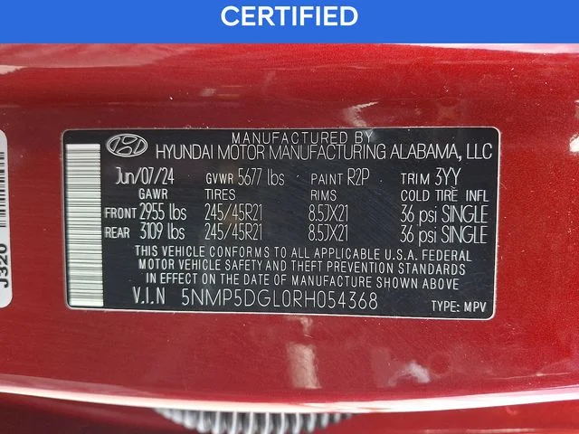 Certified Used 2024 Red Hyundai Calligraphy image 27