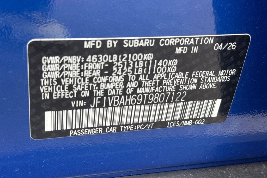 New 2026 WR BLUE PEARL Subaru Premium image 34