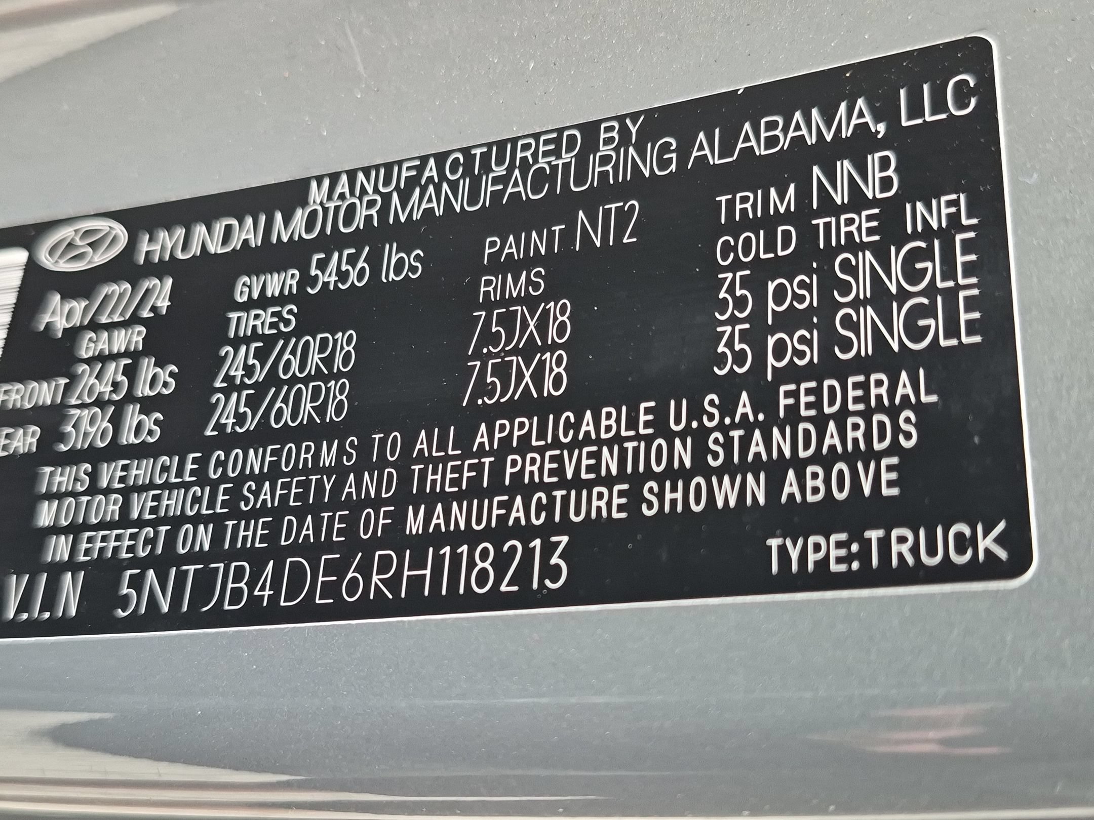 Certified Used 2024 Hampton Gray Hyundai SEL image 36