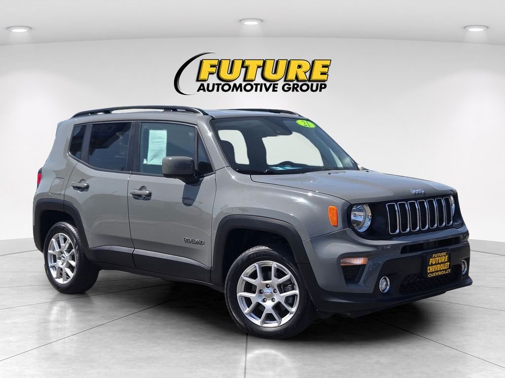 Used 2021 Gray Jeep Latitude image 1